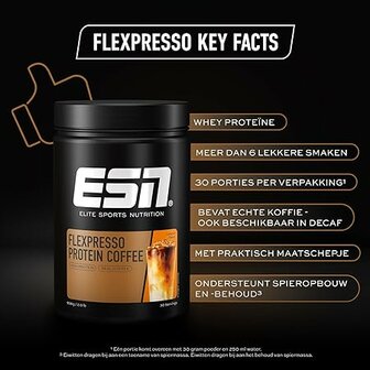  ESN Flexpresso protein coffee - coffee flavour, 908 gram