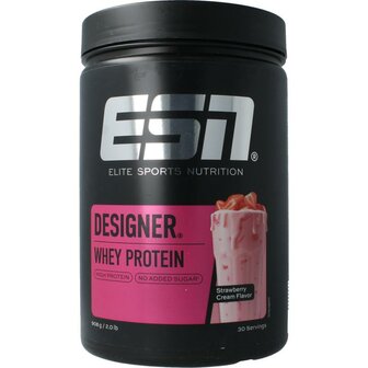 ESN Designer whey strawberry cream, 908 gram