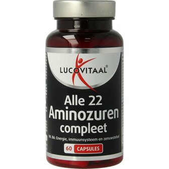 Lucovitaal Alle 22 aminozuren compleet, 60 capsules