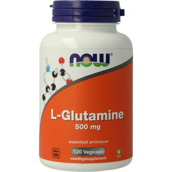  NOW l glutamine 500mg, 120 capsules