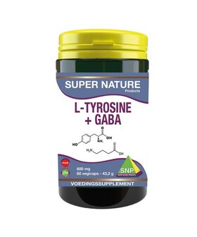 SNP L-Tyrosine + GABA 600mg puur, 60 stuks