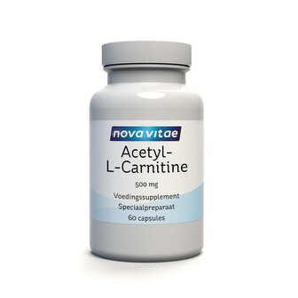 Nova Vitae Acetyl-L-Carnitine 500mg, 60 stuks