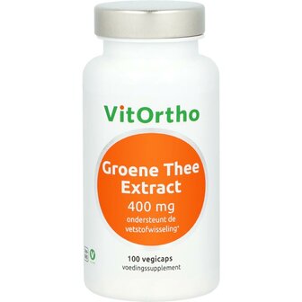 VitOrtho Groene thee extract 400 mg, 100 stuks