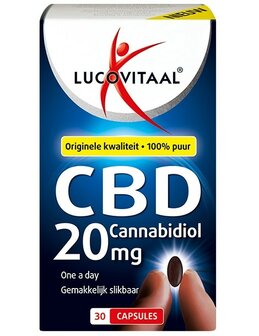 Lucovitaal CBD  20 mg, 30 stuks