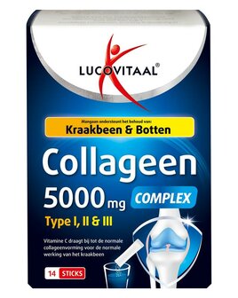  Lucovitaal Collageen complex 5000mg sticks, 14 sticks