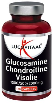  Lucovitaal Glucosamine chondroitine visolie, 120 capsules