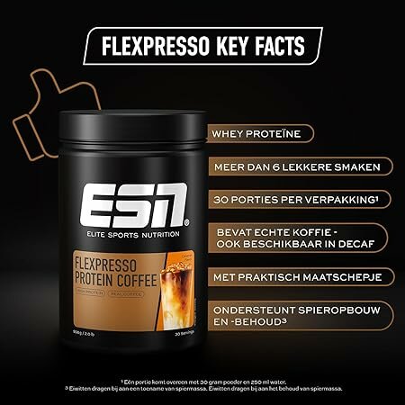  ESN Flexpresso protein coffee - coffee flavour, 908 gram