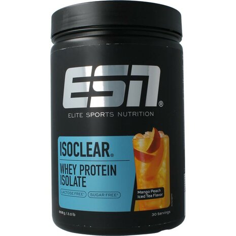  ESN Isoclear whey isolate mango peach ice tea