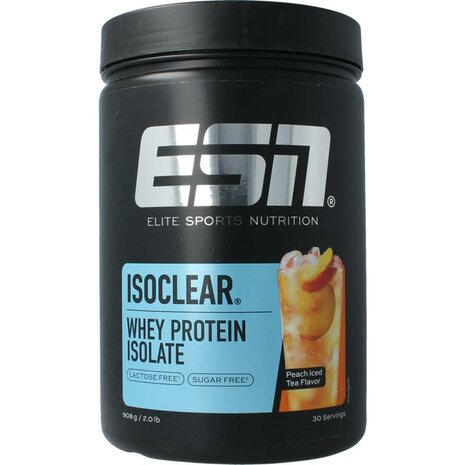 ESN Isoclear whey isolate peach ice tea, 908 gram